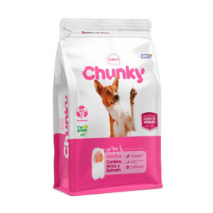 Chunky: Alimento Para Perros Adultos Cordero, Arroz y Salmón