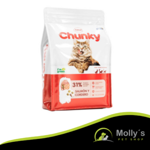 Chunky Gatos: Alimento para Gatos Adultos Salmón y Cordero