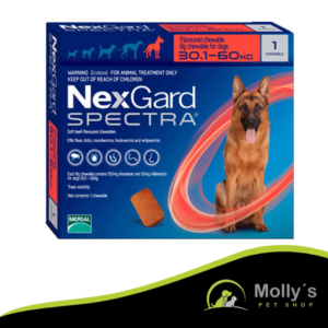 Nexgard Spectra Antiparasitario Perro 30.1 - 60 Kg
