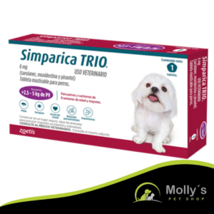 Simparica Trio Antiparasitario Perro 2.5 - 5 Kg
