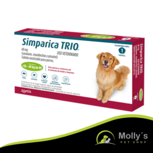 Simparica Trio Antiparasitario Perro 20 - 40 Kg