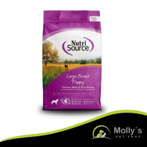 Nutrisource - Alimento para cachorros razas grandes: pollo y arroz