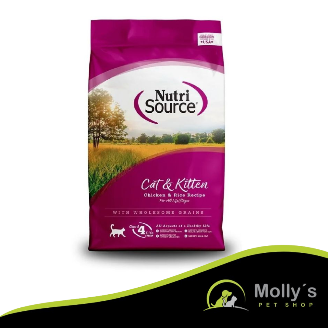 NutriSource: Alimento para gatos y gatitos pollo y arroz
