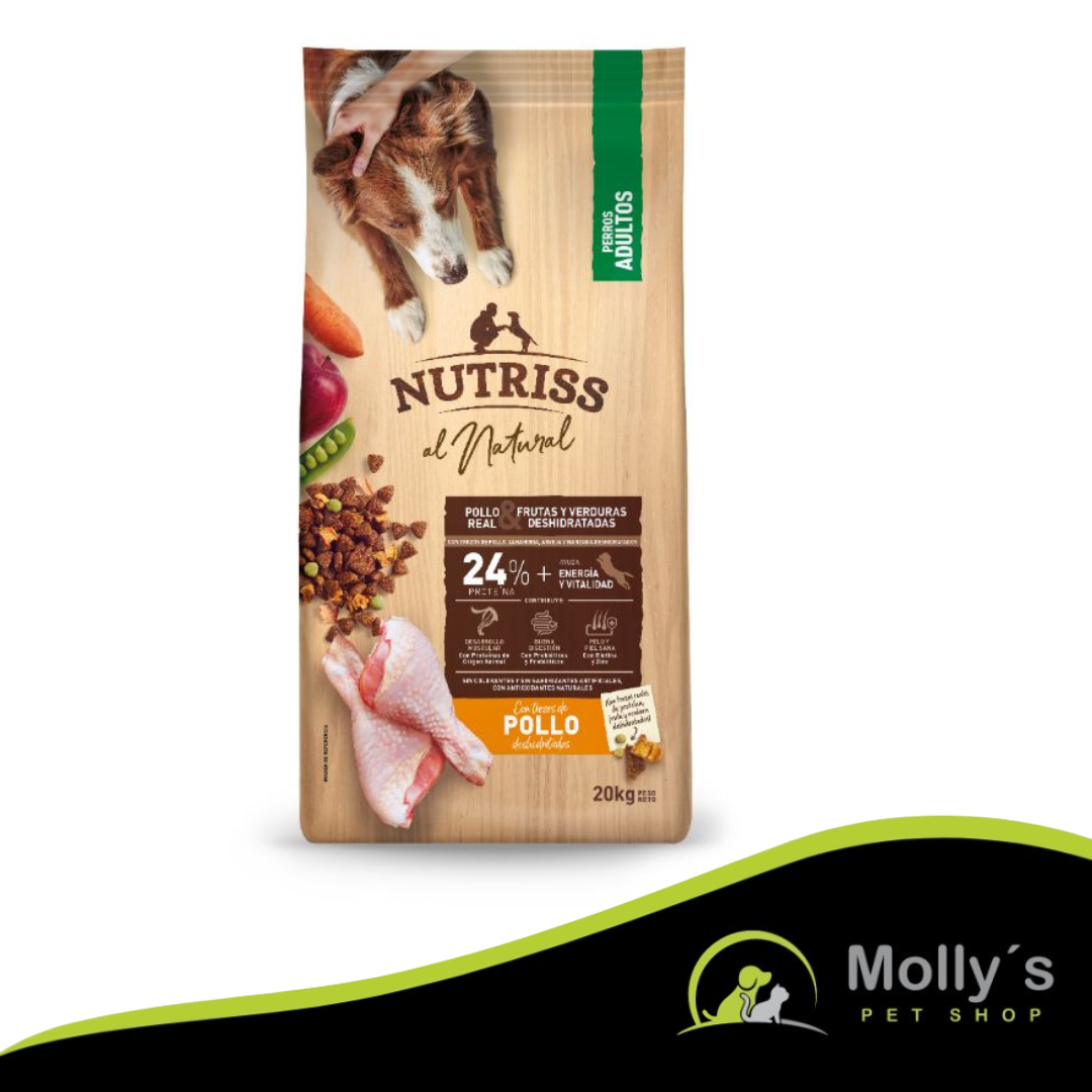 Nutriss - Al Natural Perros Adultos Pollo, Frutas Y Verduras