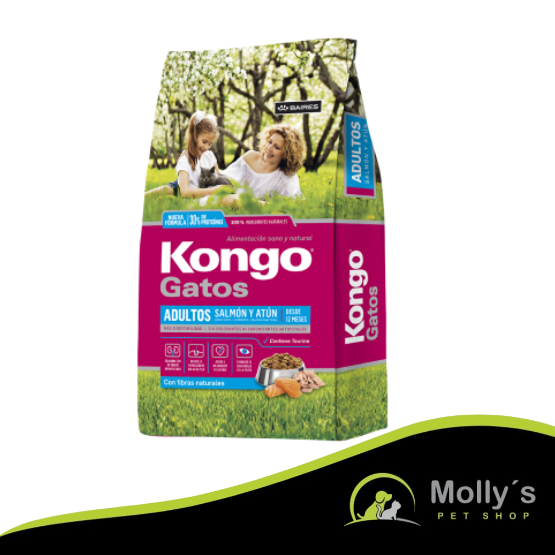 Kongo Gatos Adultos Salmon y Atun 8 kg