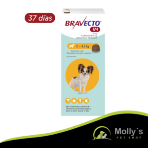 Bravecto Antiparasitario 37 Dias perros de 2 - 4.5 Kg