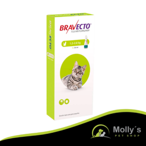 Bravecto Antiparasitario Gatos de 1.2 - 2.8 Kg PIPETA DE 112.5 MG