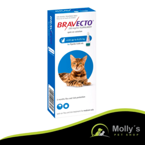 Bravecto Antiparasitario Gatos de 2.8 - 6.25 Kg PIPETA