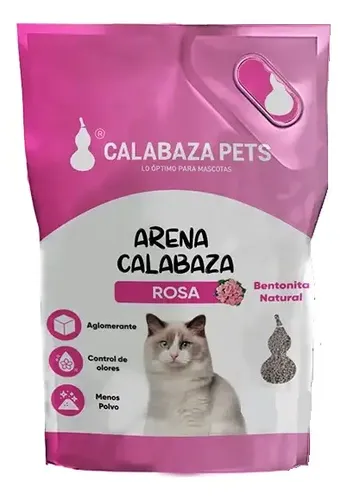 Calabaza Pets - Arena para gatos Aroma Rosa