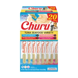 Inaba Cat Snack Churu Caja 20 Piezas Seafood Variedad 14 gr