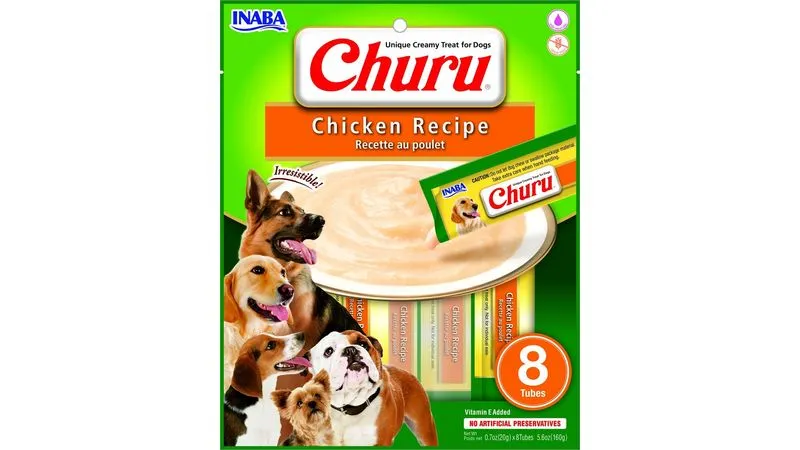 Inaba Dog Snack Churu 8 Piezas Pollo 160 gr