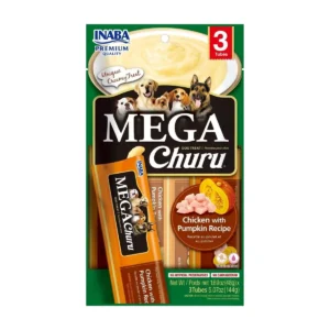 Inaba Dog Snack Mega Churu 3 Piezas - Pollo y Calabaza 144 gr