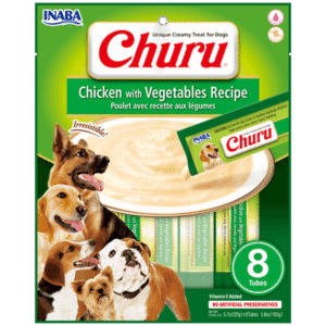 Inaba Dog Snack Churu 8 Piezas Pollo y Vegetales 160 gr
