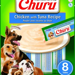 Inaba Dog Snack Churu 8 Piezas Pollo y Atún 160 gr
