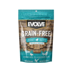 Snack sin granos para perros: Pato y Batata Evolve 340 gr