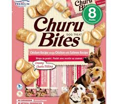Inaba Dog Snack Churu Bites Pollo Wraps 8 Piezas - Pollo con Salmón 96 gr