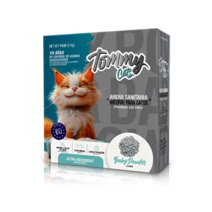 Arena Sanitaria Tommy Premium Cats Litter Baby Powder 5 Kg